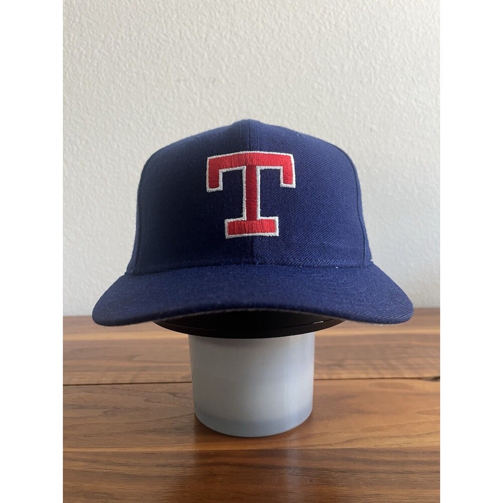 Vintage Texas Rangers New Era Pro Model Diamond Collection Hat 7 1/8 Wool USA